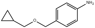 Benzenamine, 4-[(cyclopropylmethoxy)methyl]- Struktur