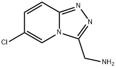 1,2,4-Triazolo[4,3-a]pyridine-3-methanamine, 6-chloro- Struktur