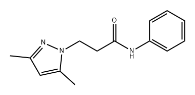 1H-Pyrazole-1-propanamide, 3,5-dimethyl-N-phenyl- Struktur