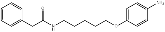 Benzeneacetamide, N-[5-(4-aminophenoxy)pentyl]- Struktur