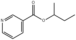 3-Pyridinecarboxylic acid 1-methylpropyl ester Struktur