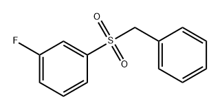 Benzene, 1-fluoro-3-[(phenylmethyl)sulfonyl]- Struktur