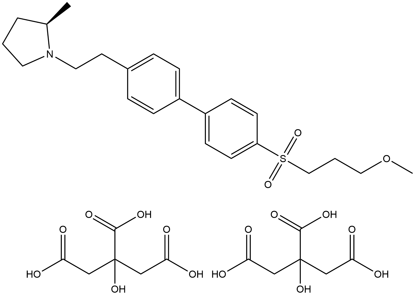 APD-916 dicitrate Struktur