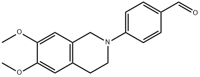 Benzaldehyde, 4-(3,4-dihydro-6,7-dimethoxy-2(1H)-isoquinolinyl)- Struktur