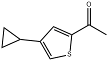 2-Acetyl-4-(cyclopropyl)thiophene Struktur