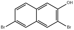 2-Naphthalenol, 3,6-dibromo- Struktur