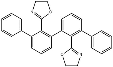 Oxazole, 2,2'-[1,1':3',1'':3'',1'''-quaterphenyl]-2',2''-diylbis[4,5-dihydro- Struktur