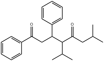 1,5-Octanedione, 7-methyl-4-(1-methylethyl)-1,3-diphenyl- Struktur