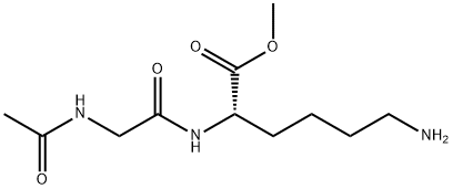 N(alpha)-acetylglycyllysyl methyl ester Struktur