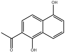 Ethanone, 1-(1,5-dihydroxy-2-naphthalenyl)- Struktur