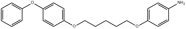 Benzenamine, 4-[[5-(4-phenoxyphenoxy)pentyl]oxy]- Struktur