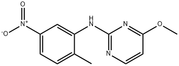 4-Methoxy-N-(2-methyl-5-nitrophenyl)-2-pyrimidinamine Struktur