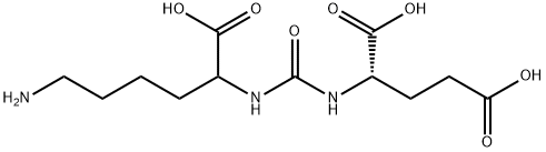 Glutamic acid, N-[[(5-amino-1-carboxypentyl)amino]carbonyl]- Struktur