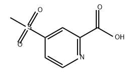 2-Pyridinecarboxylic acid, 4-(methylsulfonyl)- Struktur