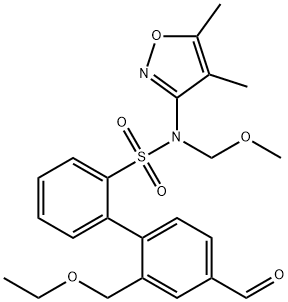 [1,1'-Biphenyl]-2-sulfonamide, N-(4,5-dimethyl-3-isoxazolyl)-2'-(ethoxymethyl)-4'-formyl-N-(methoxymethyl)- Struktur