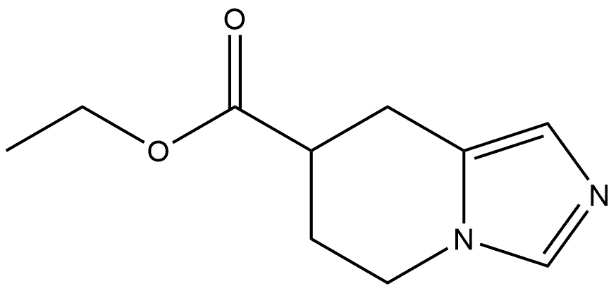 ethyl 5,6,7,8-tetrahydroimidazo[1,5-a]pyridine-7-carboxylate Struktur