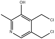 3-Pyridinol, 4,5-bis(chloromethyl)-2-methyl- Struktur