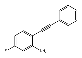 Benzenamine, 5-fluoro-2-(2-phenylethynyl)- Struktur