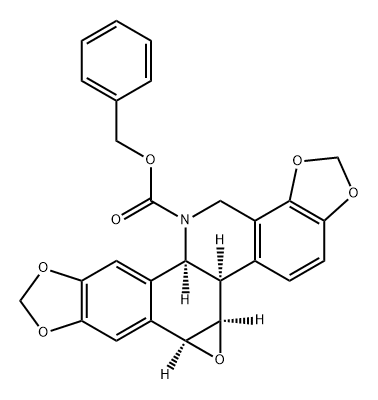 1,3-Dioxolo[4,5-i][1,3]dioxolo[4,5]benz[1,2-c]oxireno[a]phenanthridine-12(13H)-carboxylic acid, 5b,5c,6a,11b-tetrahydro-, phenylmethyl ester, (5bR,5cR,6aS,11bS)-