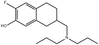 2-Naphthalenol, 7-[(dipropylamino)methyl]-3-fluoro-5,6,7,8-tetrahydro- Struktur