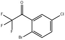 2'-Bromo-5'-chloro-2,2,2-trifluoroacetophenone Struktur