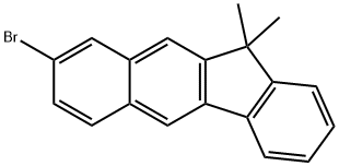 11H-Benzo[b]fluorene, 8-bromo-11,11-dimethyl- Struktur