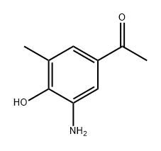 Ethanone, 1-(3-amino-4-hydroxy-5-methylphenyl)- Struktur