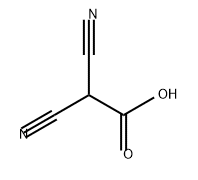 Acetic acid, 2,2-dicyano- Struktur