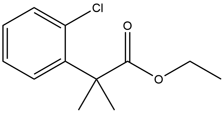 Benzeneacetic acid, 2-chloro-α,α-dimethyl-, ethyl ester Struktur