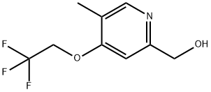 2-Pyridinemethanol, 5-methyl-4-(2,2,2-trifluoroethoxy)- Struktur