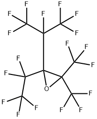 Oxirane, 2-(1,1,2,2,2-pentafluoroethyl)-2-[1,2,2,2-tetrafluoro-1-(trifluoromethyl)ethyl]-3,3-bis(trifluoromethyl)- Struktur