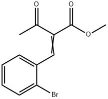 Butanoic acid, 2-[(2-bromophenyl)methylene]-3-oxo-, methyl ester Struktur