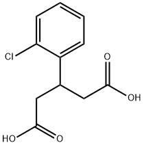 Pentanedioic acid, 3-(2-chlorophenyl)- Struktur