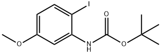 Carbamic acid, N-(2-iodo-5-methoxyphenyl)-, 1,1-dimethylethyl ester Struktur