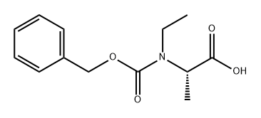 L-Alanine, N-ethyl-N-[(phenylmethoxy)carbonyl]- Struktur