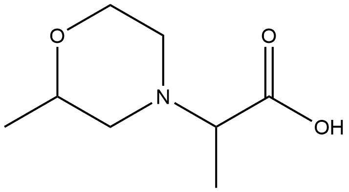 4-Morpholineaceticacid,α,2-dimethyl- Struktur