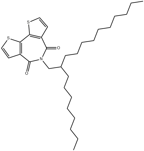 4H-Dithieno[3,2-c:2',3'-e]azepine-4,6(5H)-dione, 5-(2-octyldodecyl)- Struktur