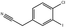 Benzeneacetonitrile, 4-chloro-3-iodo- Struktur