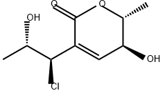 2H-Pyran-2-one, 3-[(1R,2S)-1-chloro-2-hydroxypropyl]-5,6-dihydro-5-hydroxy-6-methyl-, (5S,6R)-