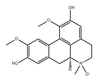 4H-Dibenzo[de,g]quinoline-2,9-diol, 5,6,6a,7-tetrahydro-1,10-dimethoxy-6-methyl-, 6-oxide, (6aS)- Struktur