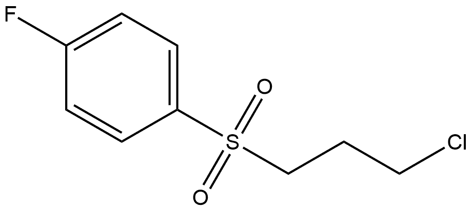 1-[(3-Chloropropyl)sulfonyl]-4-fluorobenzene Struktur