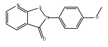 Isothiazolo[5,4-b]pyridin-3(2H)-one, 2-(4-methoxyphenyl)- Struktur