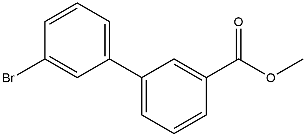 [1,1′-Biphenyl]-3-carboxylic acid, 3′-bromo-, methyl ester Struktur