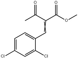 Butanoic acid, 2-[(2,4-dichlorophenyl)methylene]-3-oxo-, methyl ester Struktur