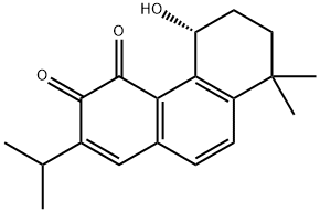 3,4-Phenanthrenedione, 5,6,7,8-tetrahydro-5-hydroxy-8,8-dimethyl-2-(1-methylethyl)-, (R)- (9CI) Struktur