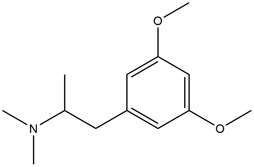 Benzeneethanamine, 3,5-dimethoxy-N,N,α-trimethyl- Struktur