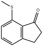 1H-Inden-1-one, 2,3-dihydro-7-(methylthio)- Struktur