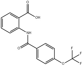 Benzoic acid, 2-[[4-(trifluoromethoxy)benzoyl]amino]- Struktur