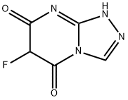 6-Fluoro-1,2,4-triazolo[4,3-a]pyrimidine-5,7(1H,6H)-dione Struktur