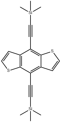 4,8-bis((triisopropylsilyl)ethynyl)benzo[1,2-b:4,5-b']dithiophene Struktur